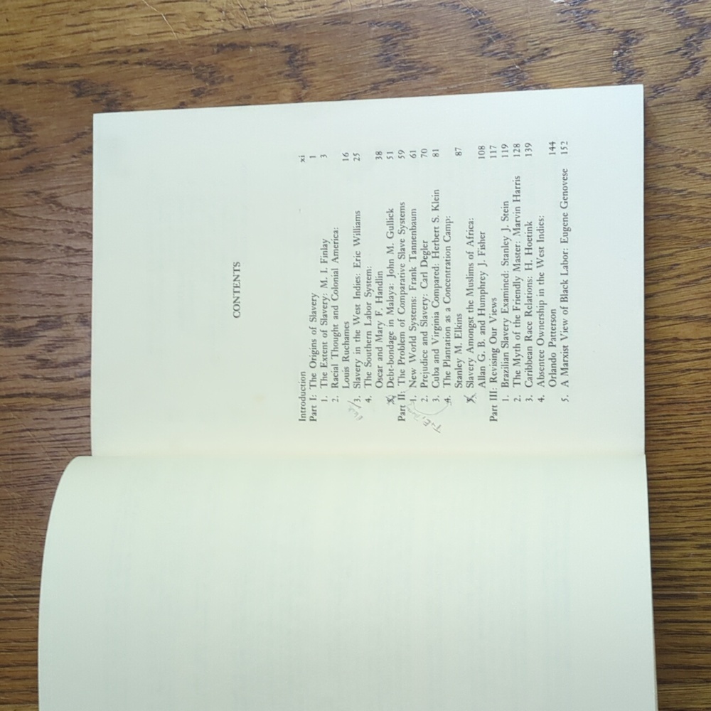 Vintage 70s Slavery A Comparative Perspective Paperback Nonfiction Book - Picture 10 of 17